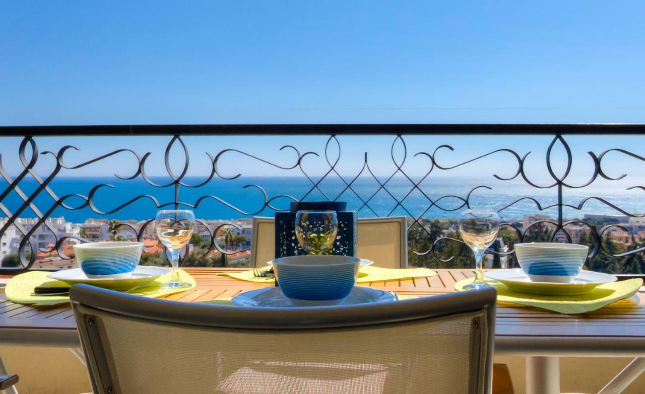 Confortable 3 Pieces Avec Superbe Vue Mer Appartamento Nizza Esterno foto