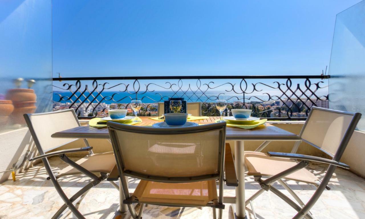 Confortable 3 Pieces Avec Superbe Vue Mer Appartamento Nizza Esterno foto