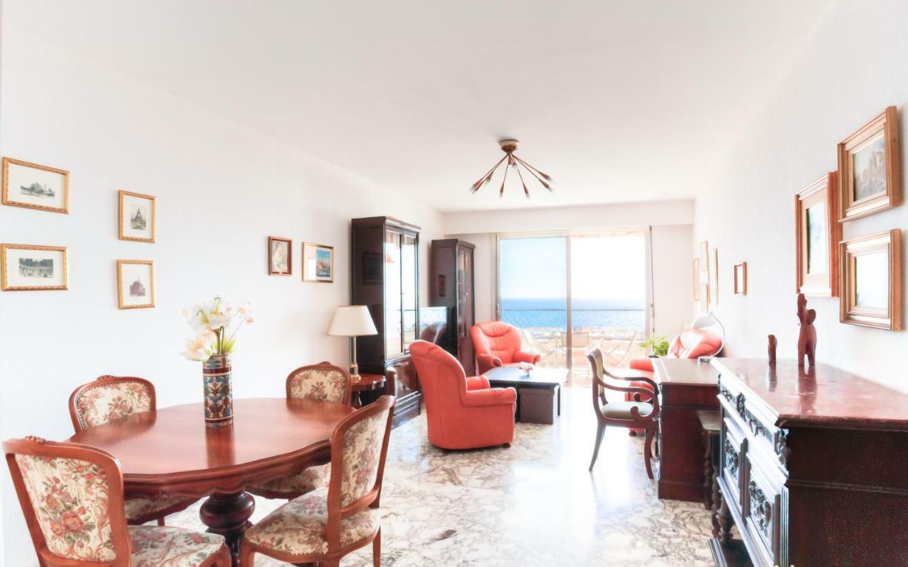 Confortable 3 Pieces Avec Superbe Vue Mer Appartamento Nizza Esterno foto