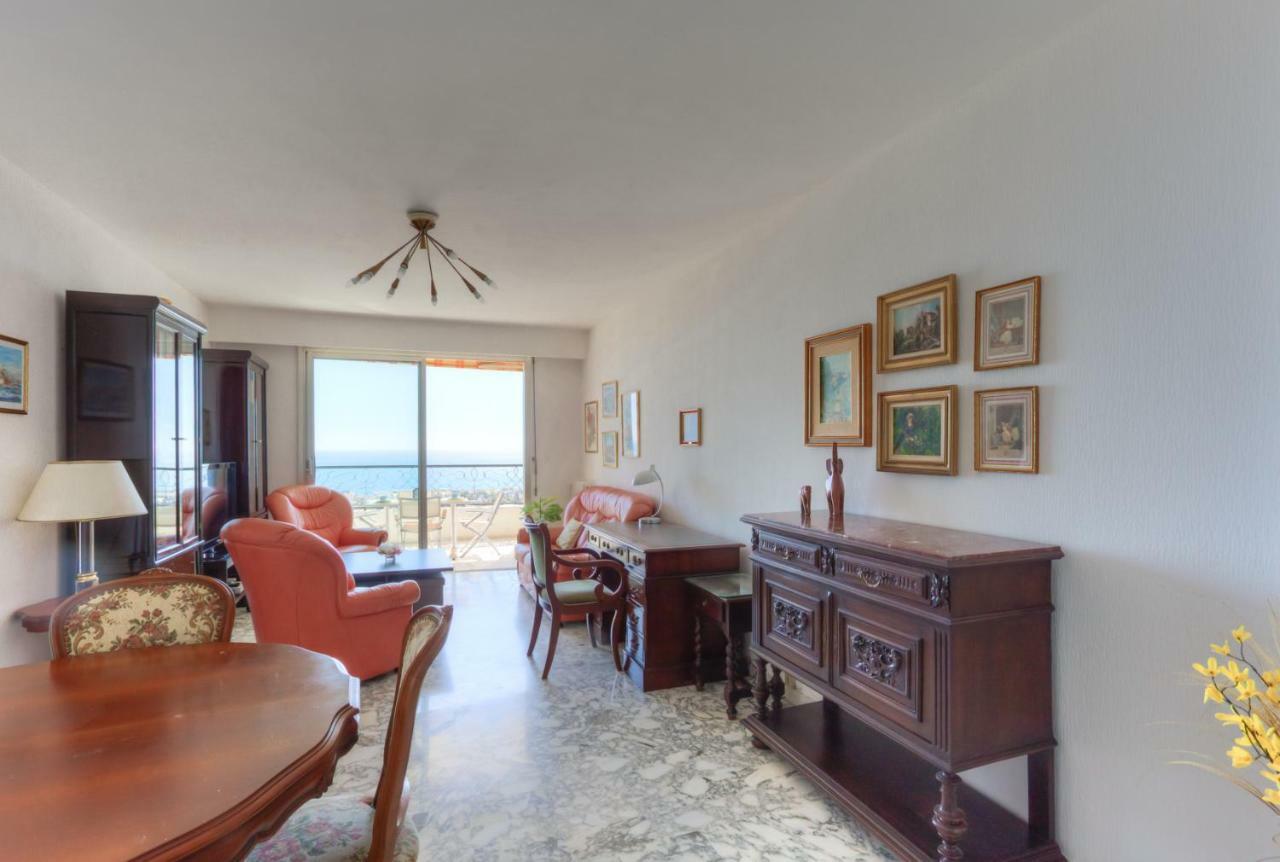 Confortable 3 Pieces Avec Superbe Vue Mer Appartamento Nizza Esterno foto